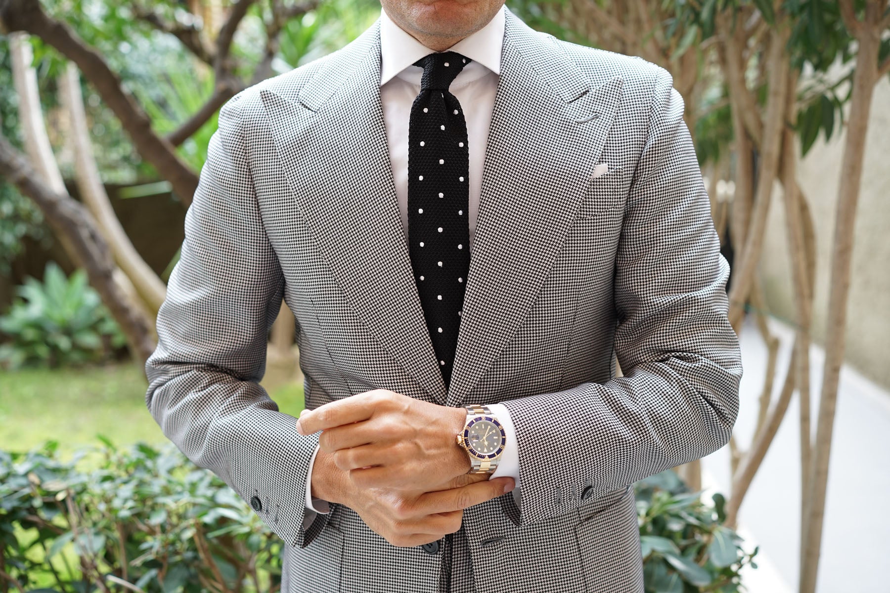 Corax Black Knitted Tie - Image 6