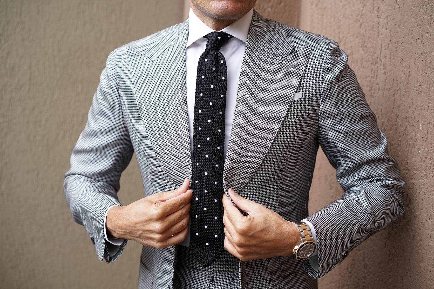 Corax Black Knitted Tie - Image 9