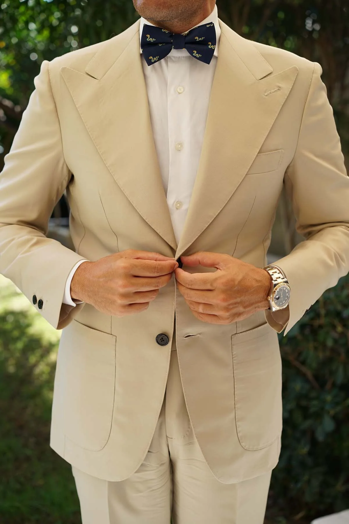 Corn Yellow Snake Bow Tie - Image 7