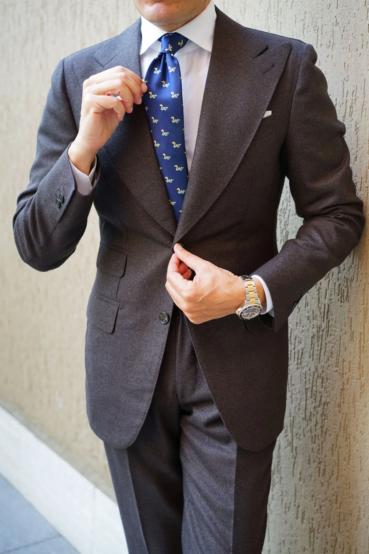 Corn Yellow Snake Necktie - Image 5
