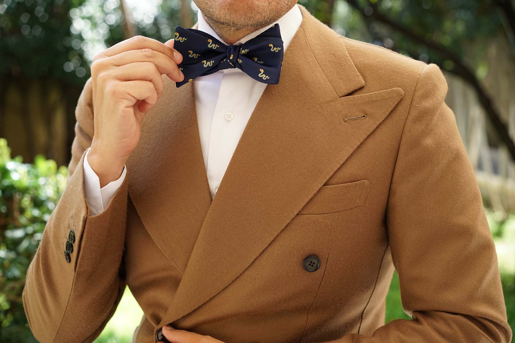 Corn Yellow Snake Self Bow Tie - Image 6