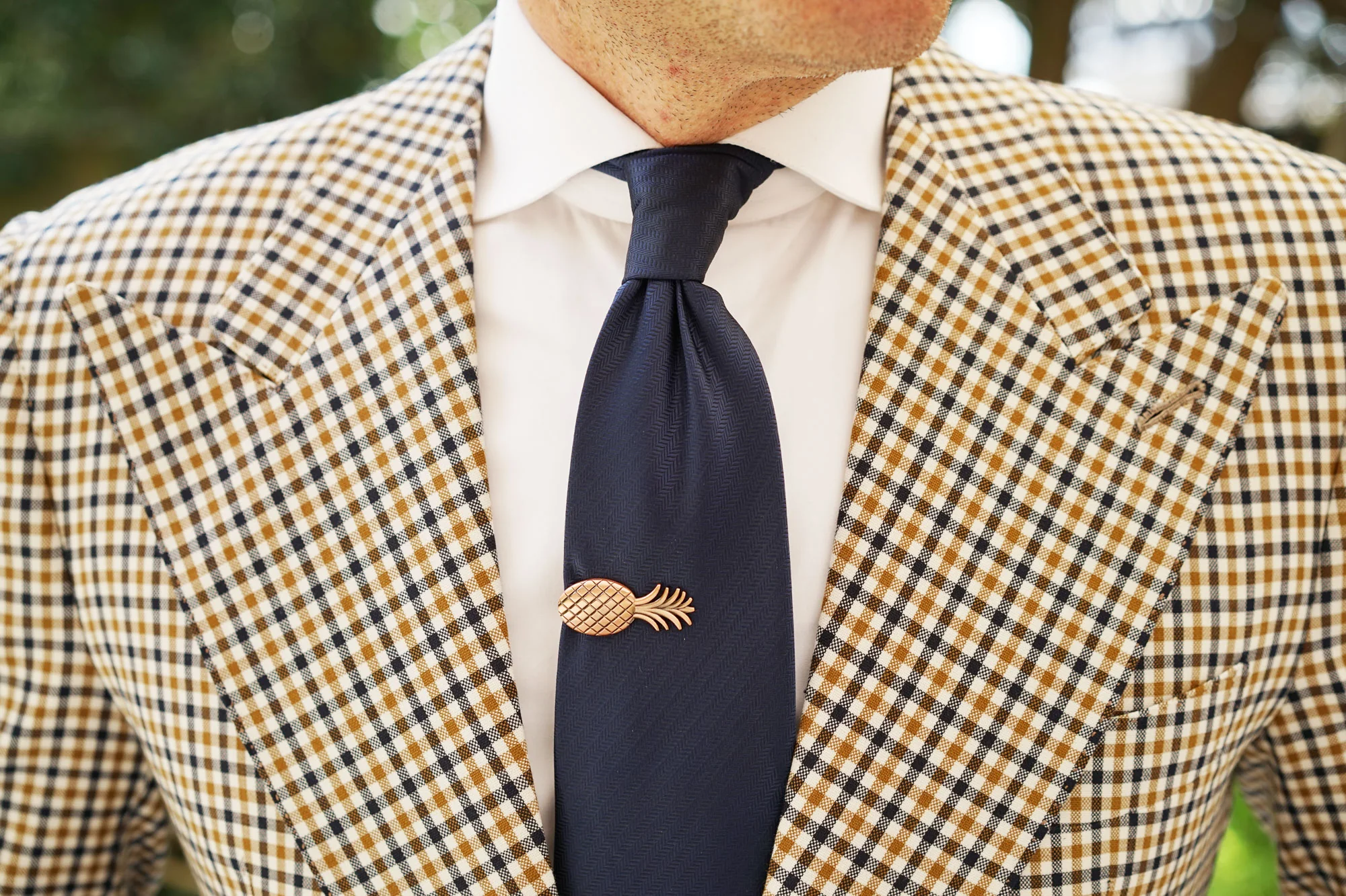 Costa Rican Copper Pineapple Tie Bar - Image 8