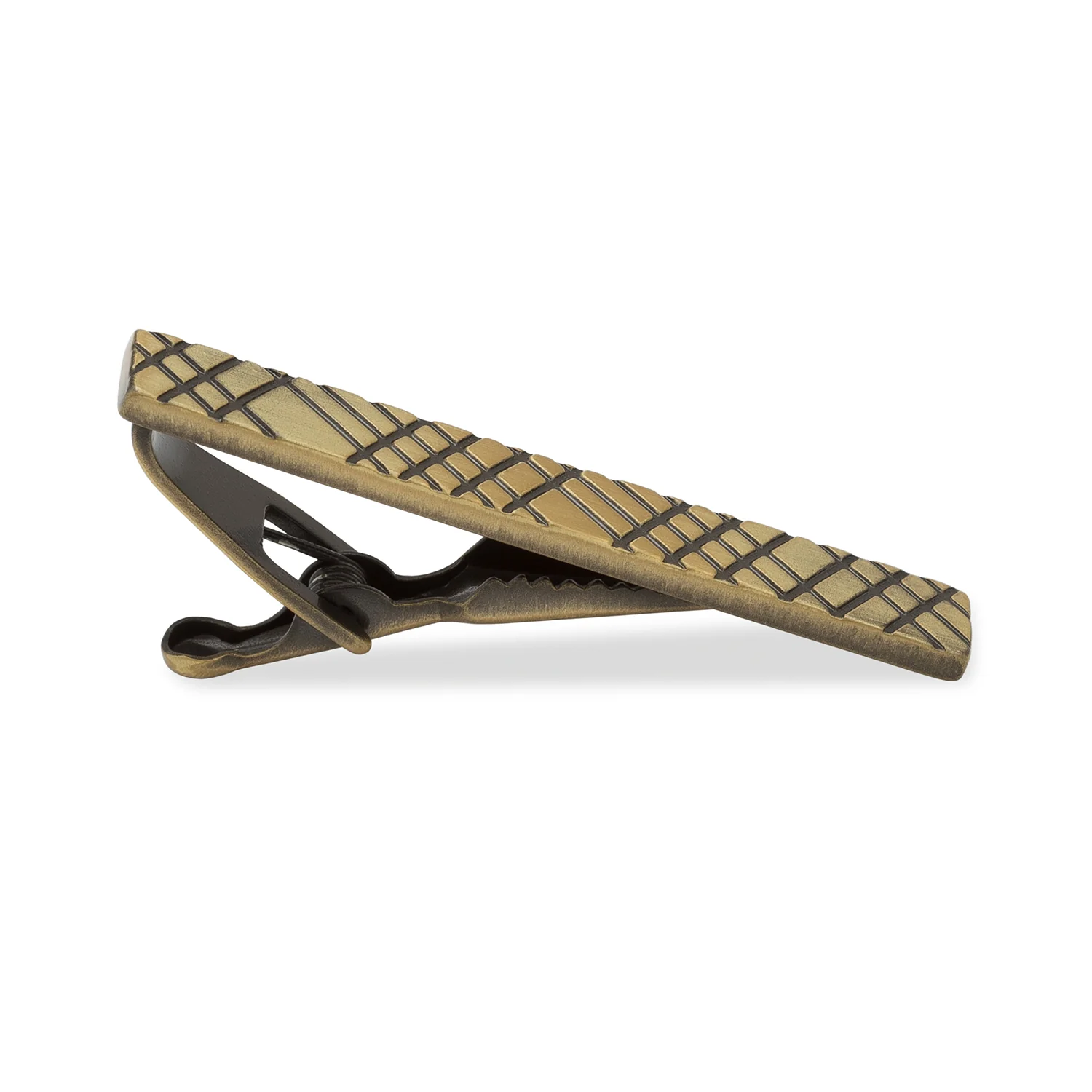 Crosshatch Brass Tie Bar - Image 2