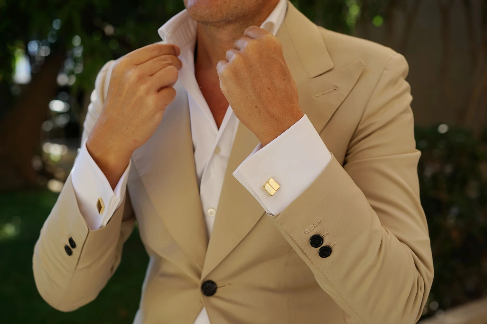 Crown Prince Gold Cufflinks - Image 3