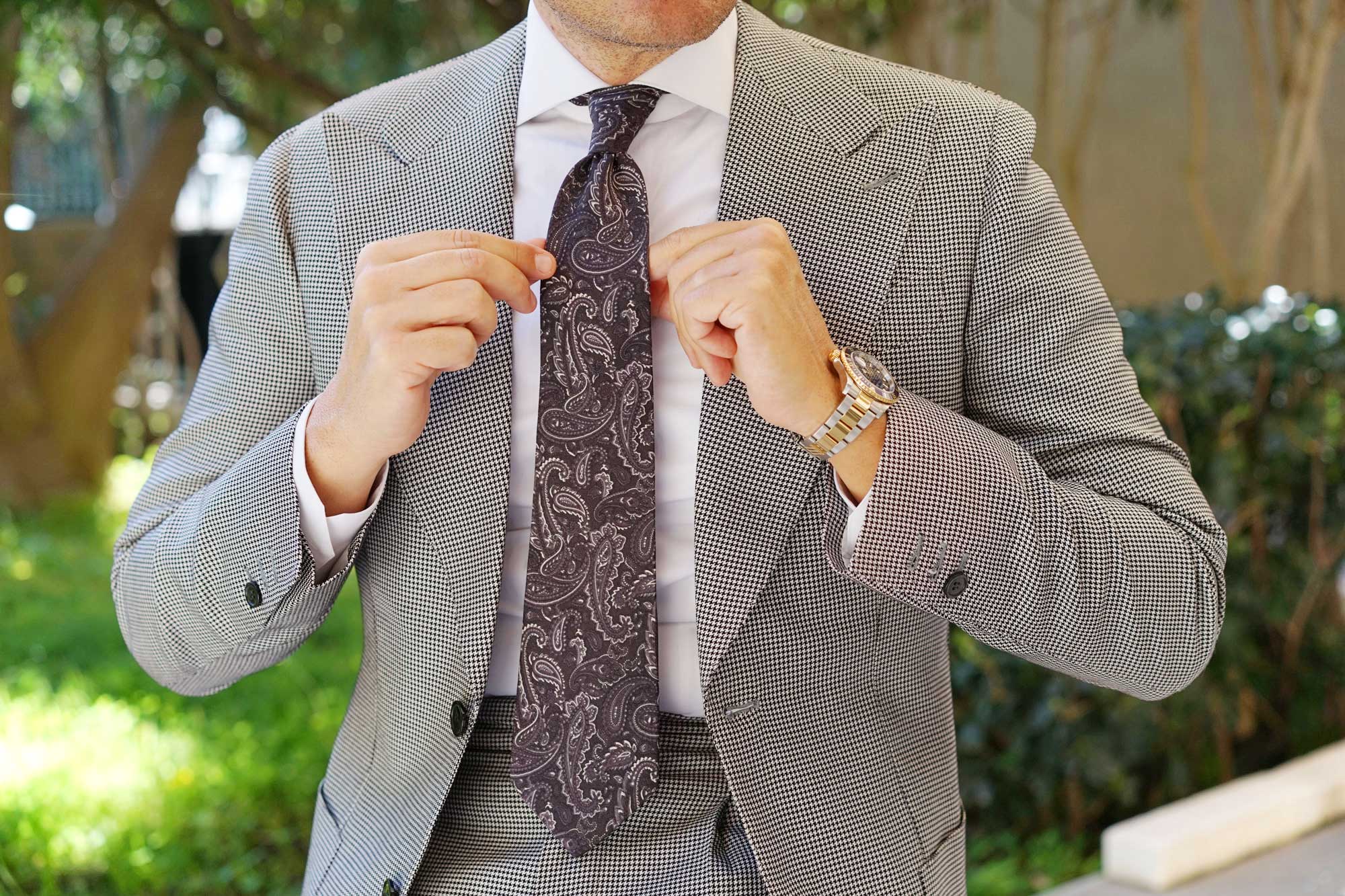 Culaccino Kettle Black Paisley Tie - Image 8