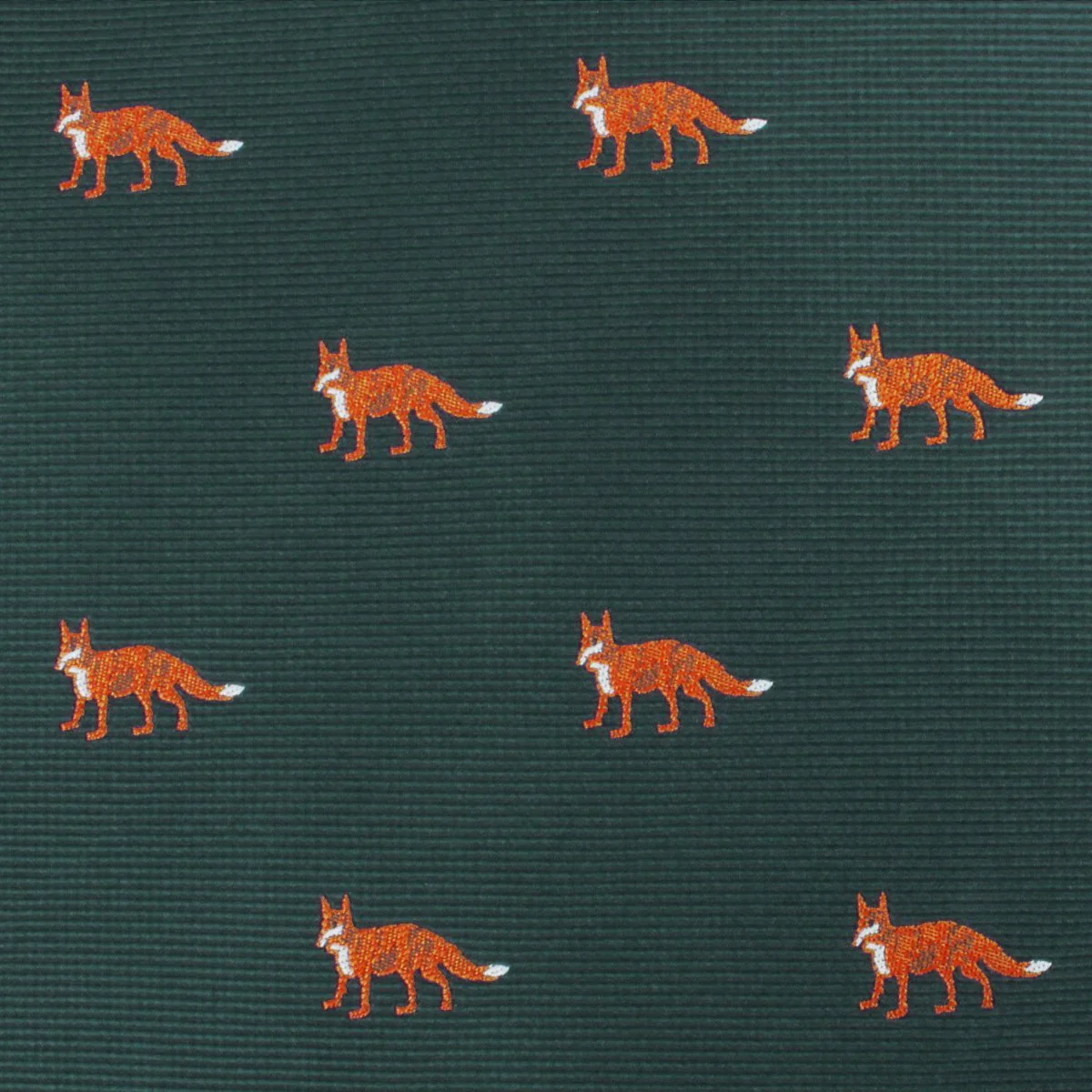Culpeo Fox Dark Green Pocket Square - Image 2