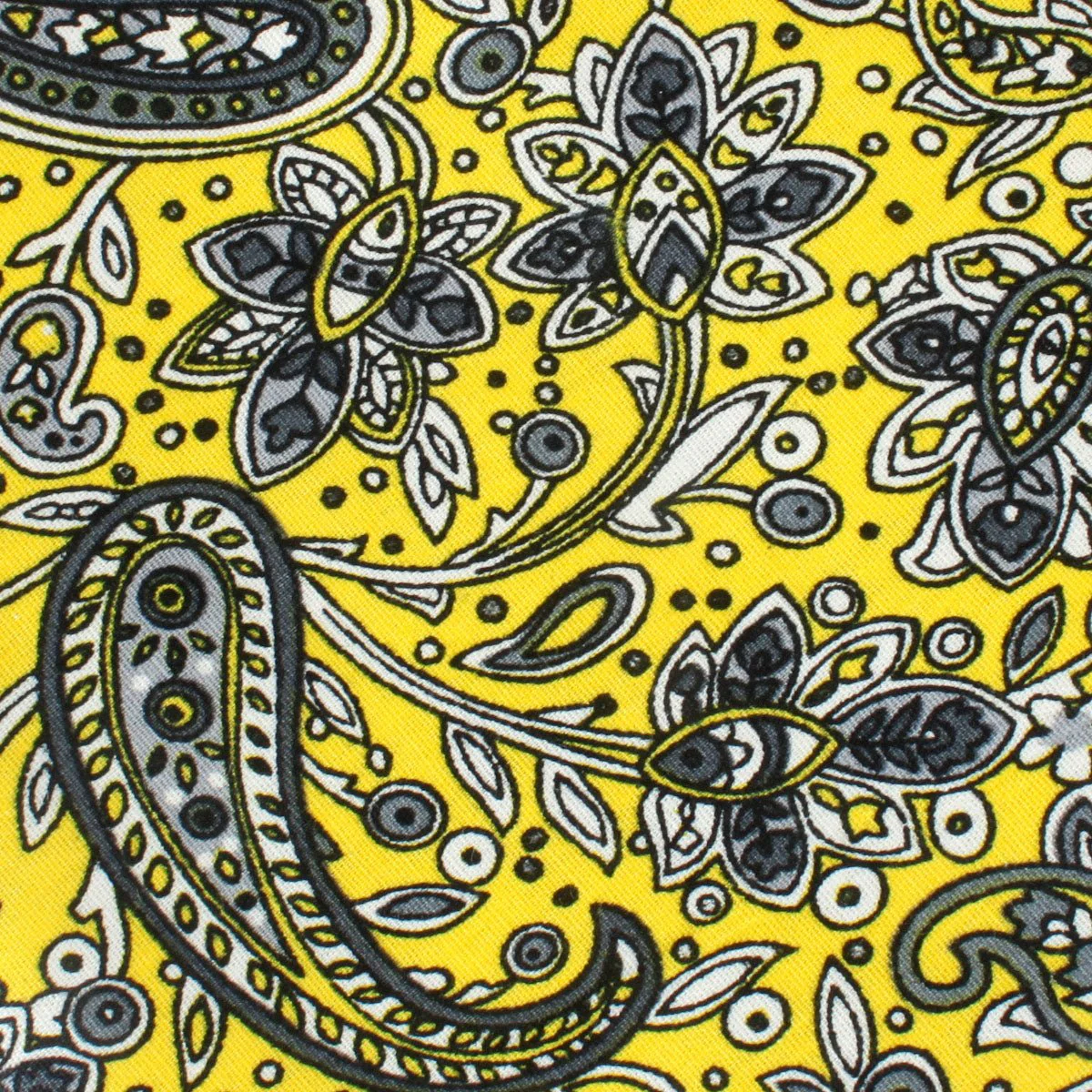 Cyrus Yellow Paisley Necktie - Image 3