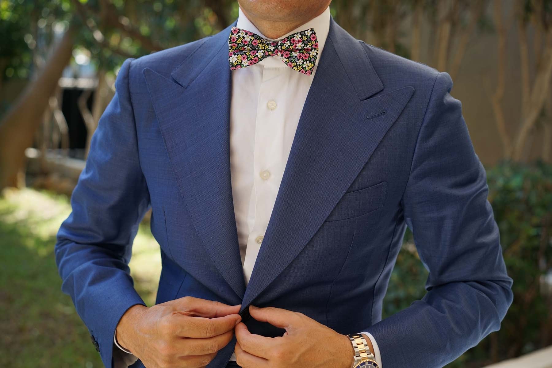 Daffodil Floral Bow Tie - Image 7