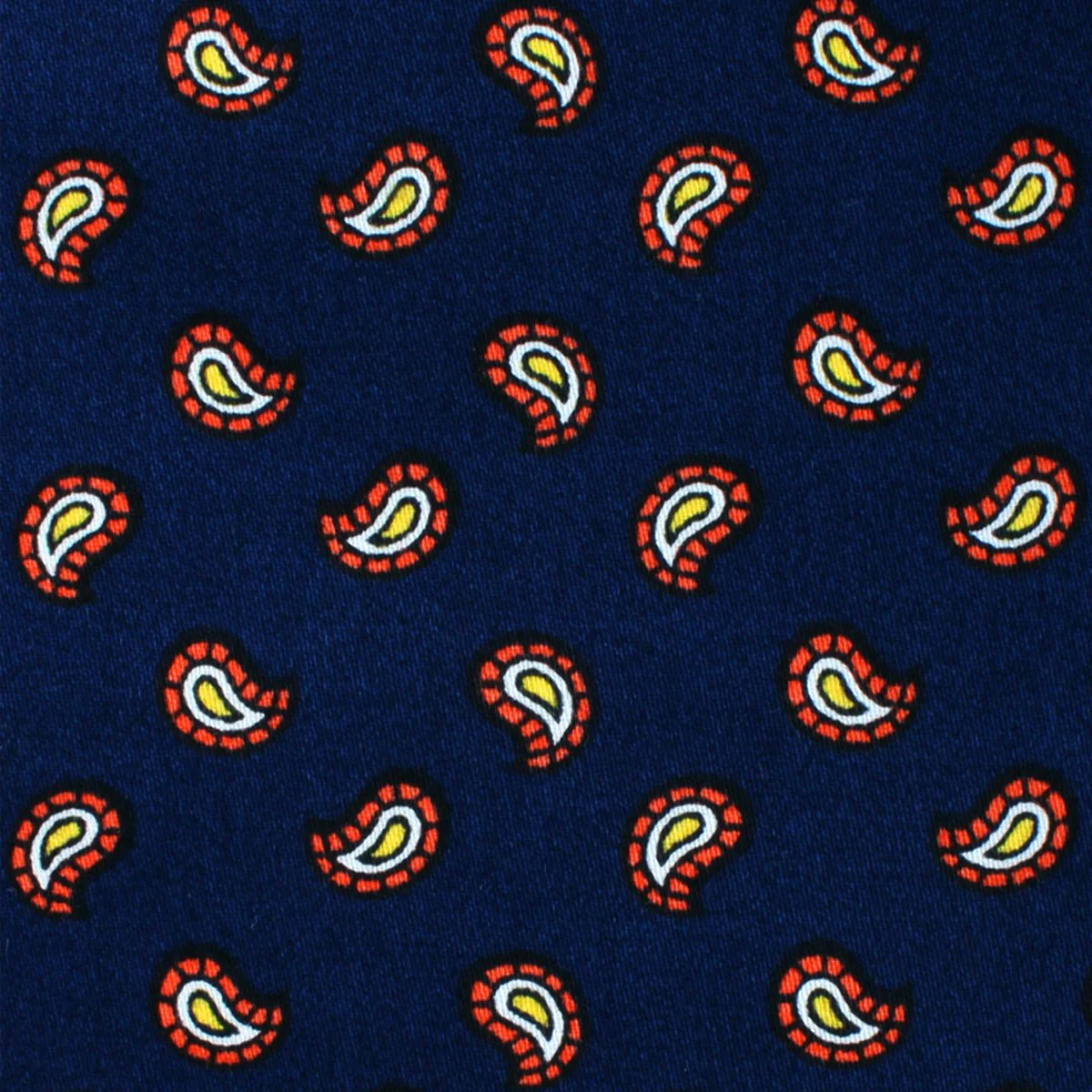 Darius the Great Midnight Blue Paisley Skinny Tie - Image 3