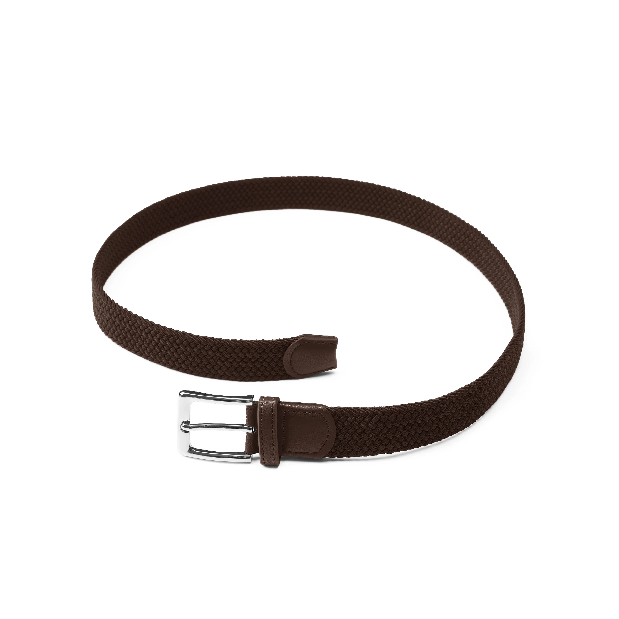 Dark Brown Espresso Weave Belt - Image 2