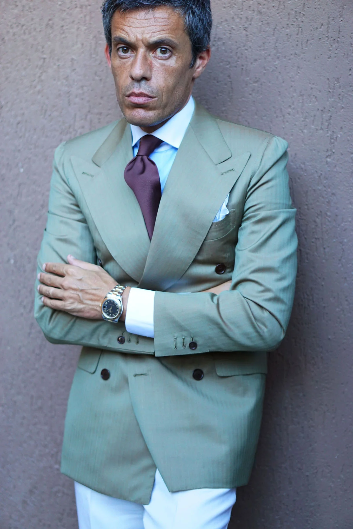 Dark Brown Weave Necktie - Image 30