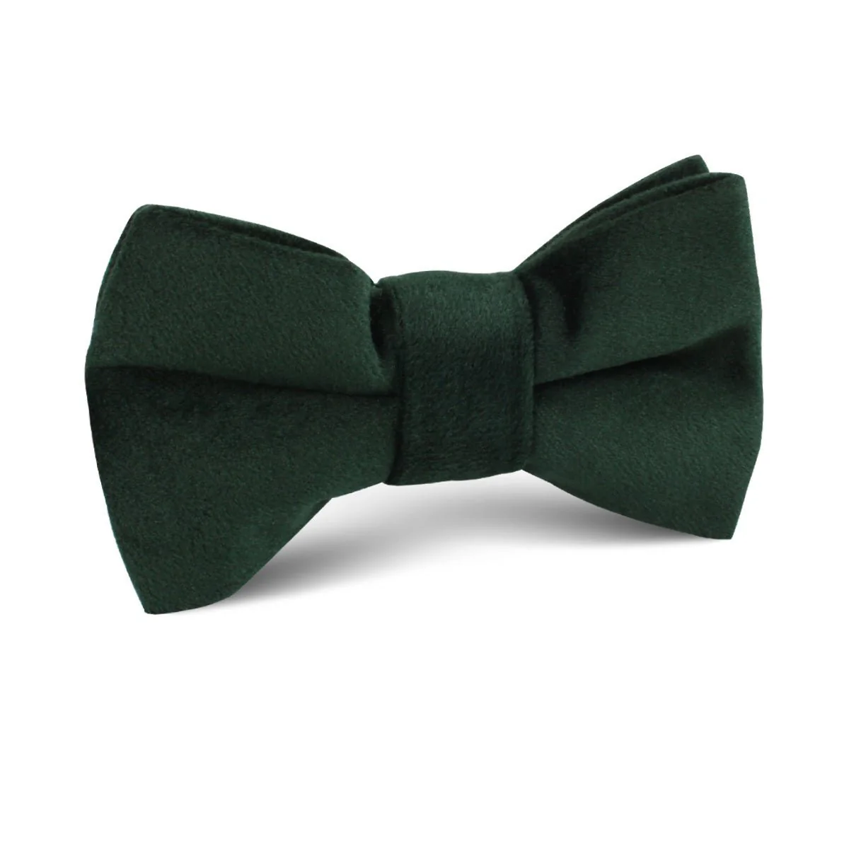 Bond Dark Green Bond Velvet Kids Bow Tie