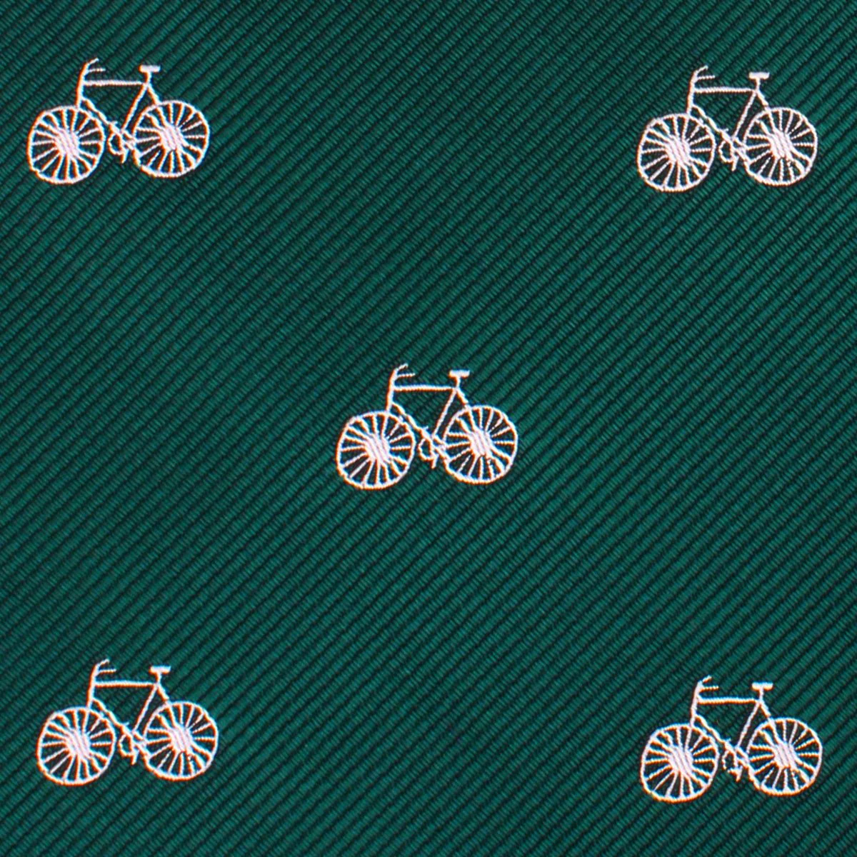 Dark Green French Bicycle Necktie - Image 3