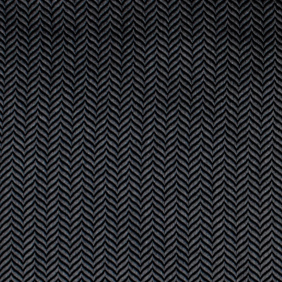 Dark Grey Herringbone Necktie - Image 3