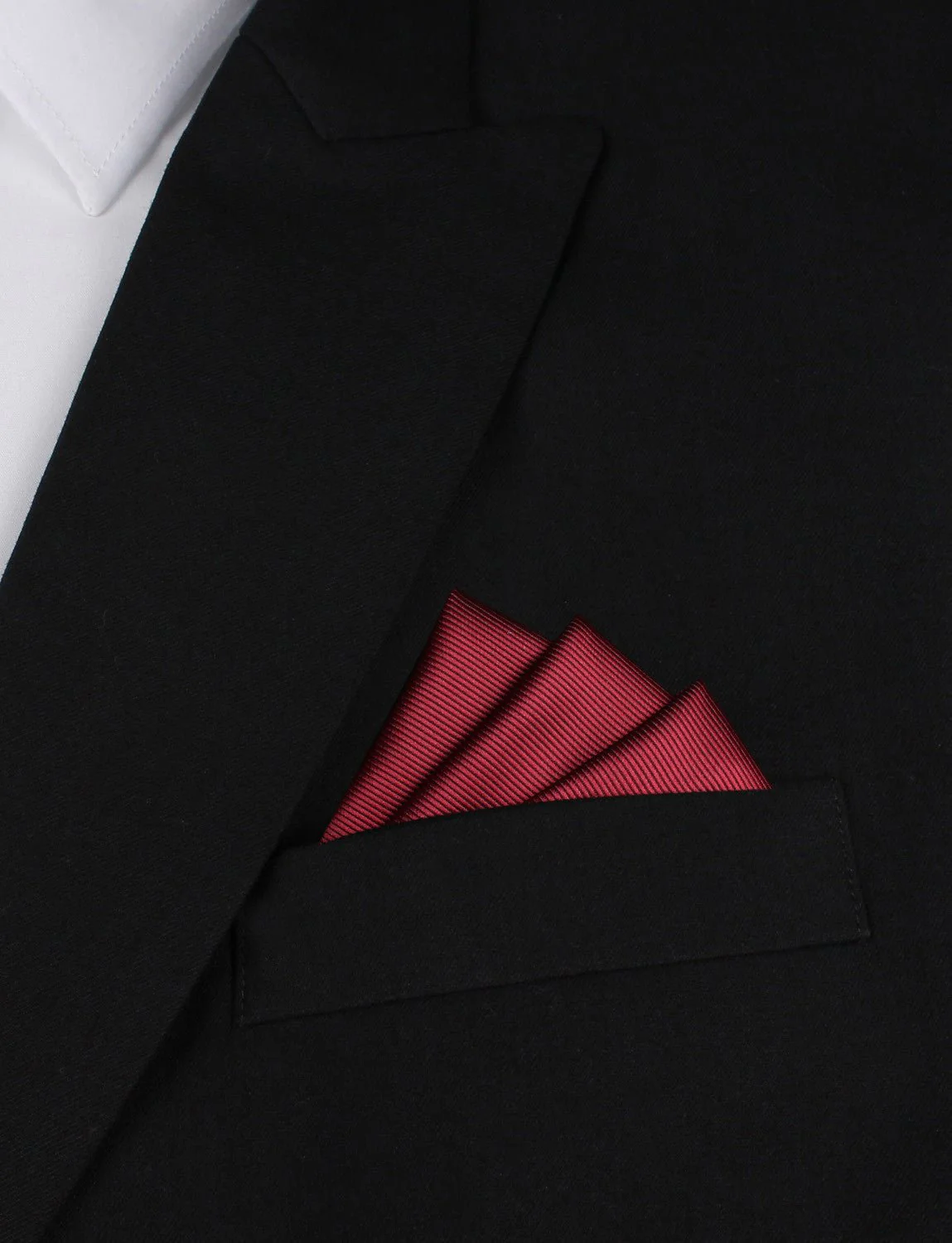 Dark Maroon Pocket Square - Image 3