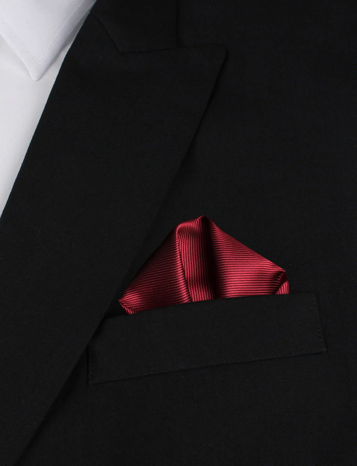 Dark Maroon Pocket Square - Image 4