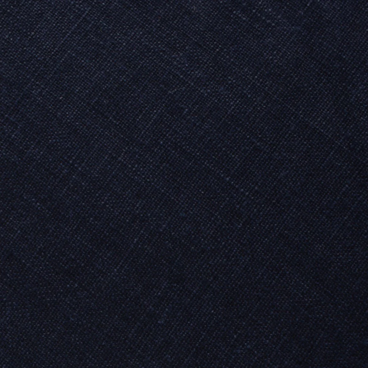 Dark Midnight Blue Linen Self Bow Tie - Image 3
