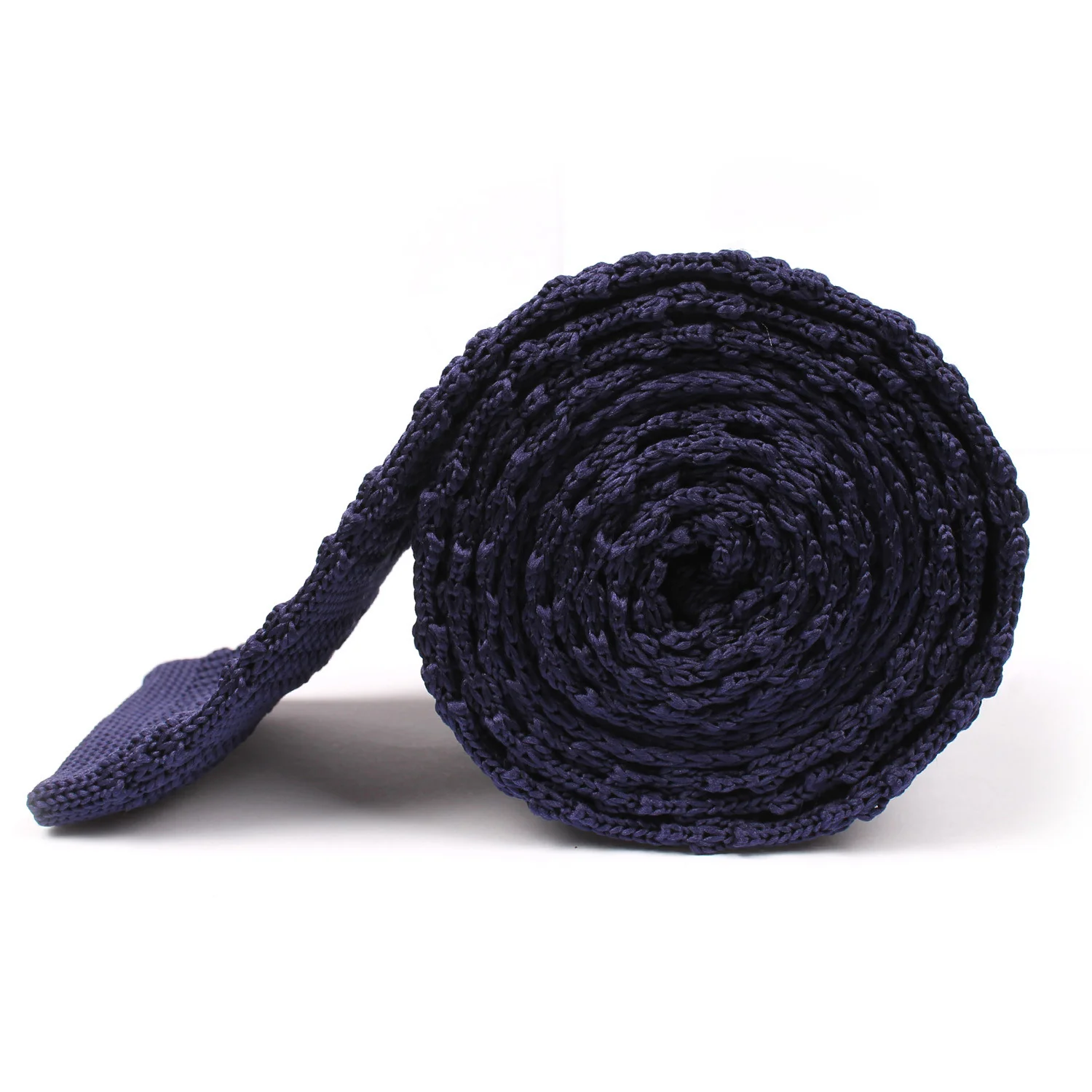 Dark Purple Knitted Tie - Image 3