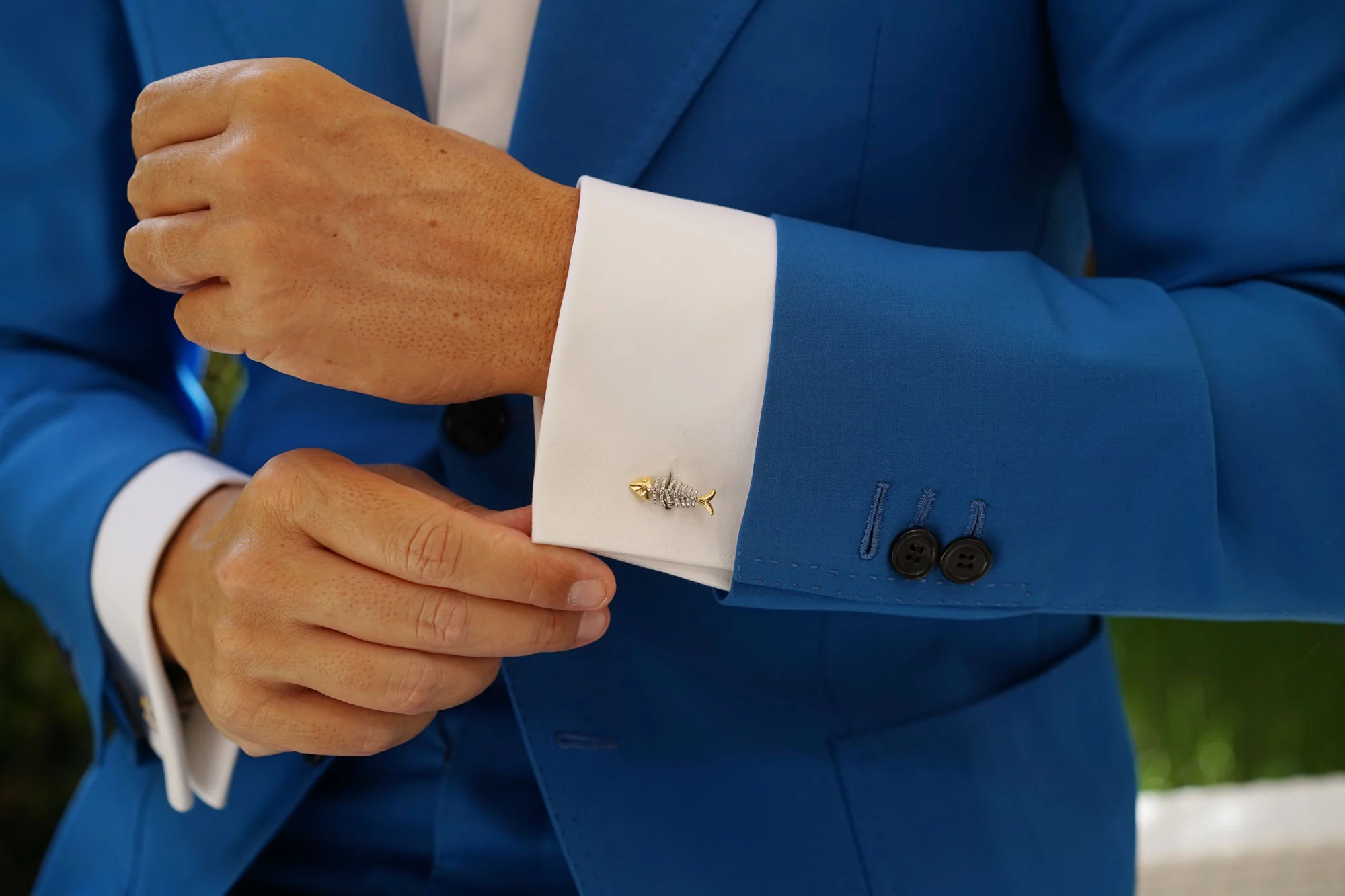 Dead Fish Skeleton Cufflinks - Image 9