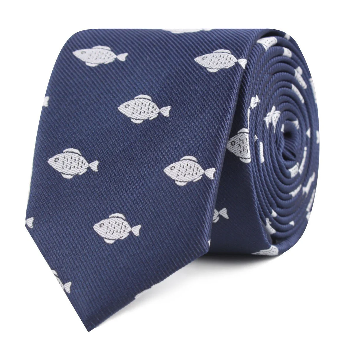 Deep Sea Fish Skinny Tie - Image 2