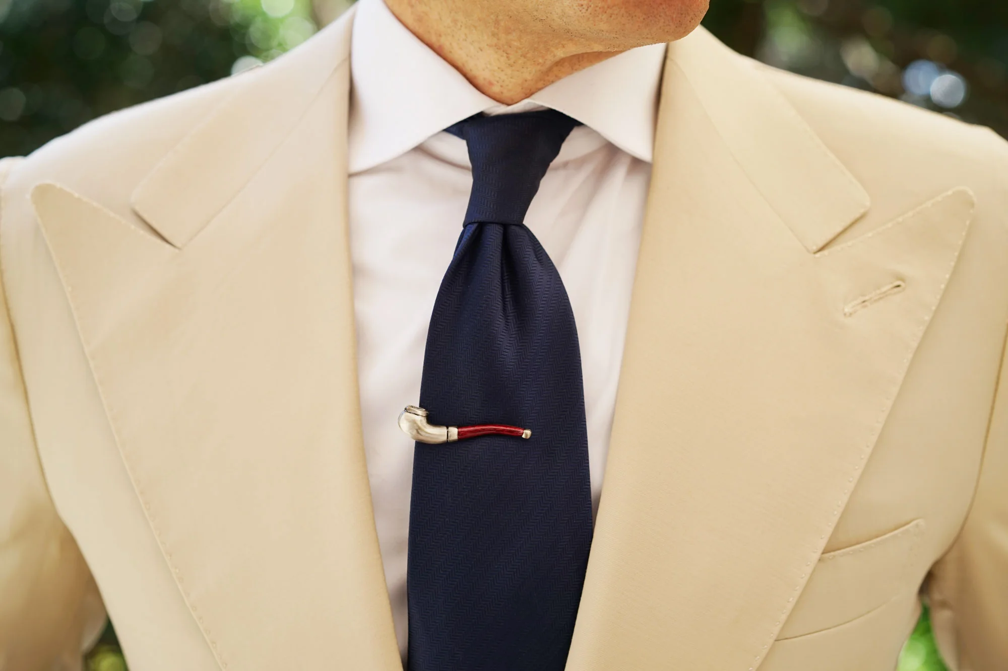 Detective Holmes Smoking Pipe Tie Bar - Image 6