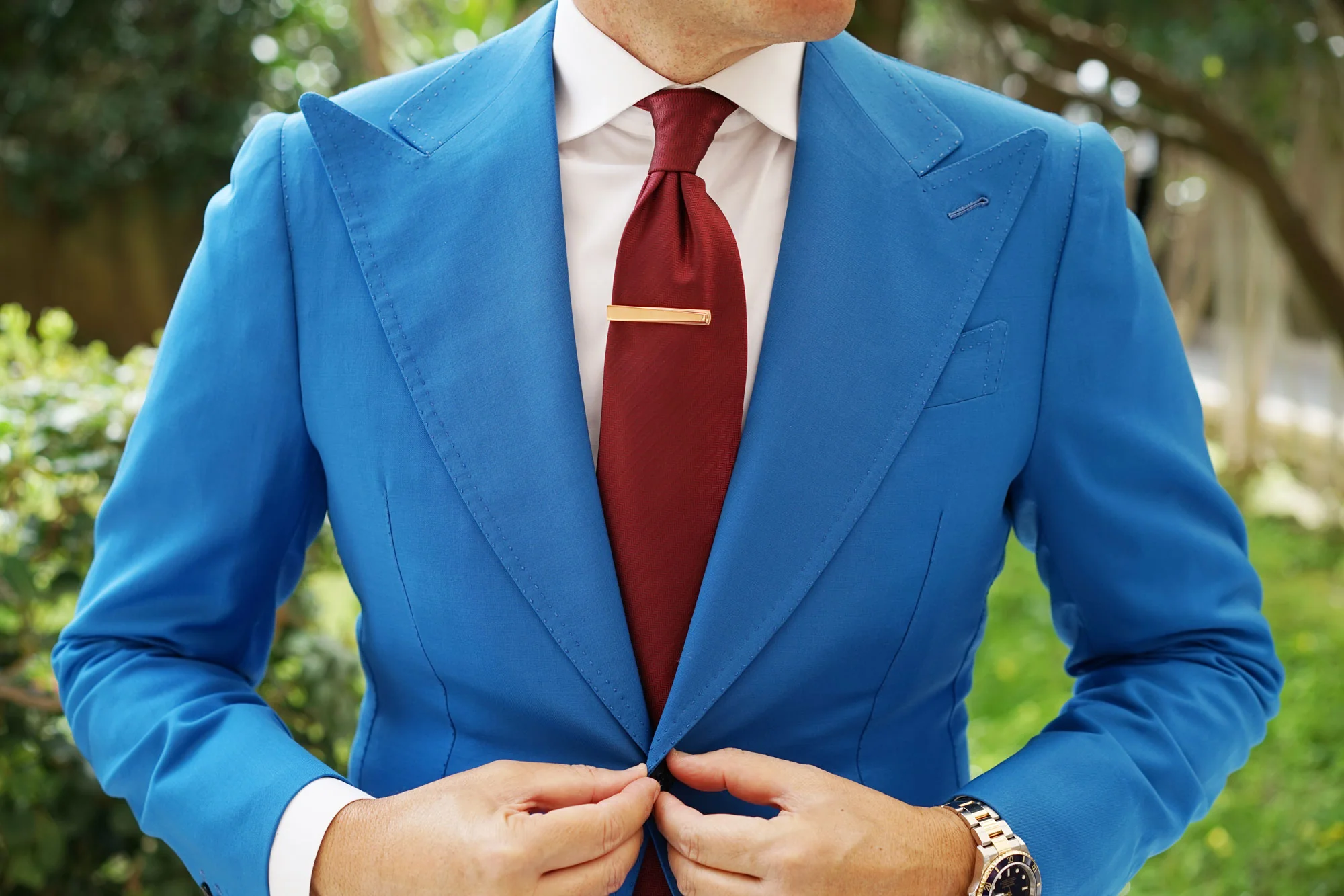 Duke of Windsor Rose Gold Tie Bar - Image 3