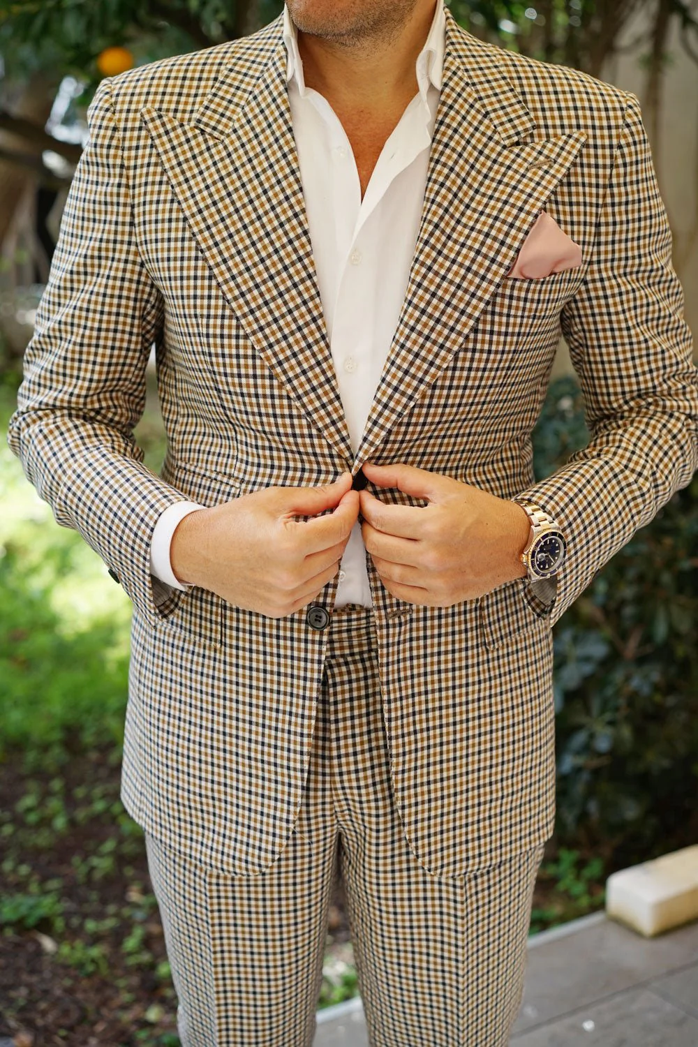 Dusty Blush Crisp Satin Pocket Square - Image 7