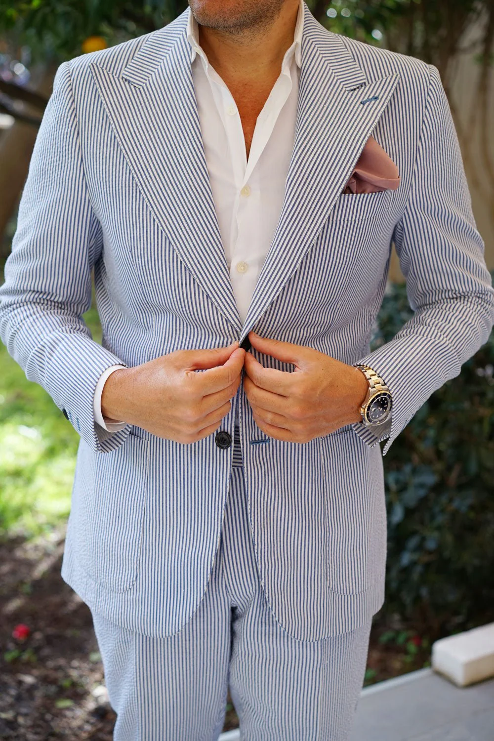 Dusty Mauve Satin Pocket Square - Image 4