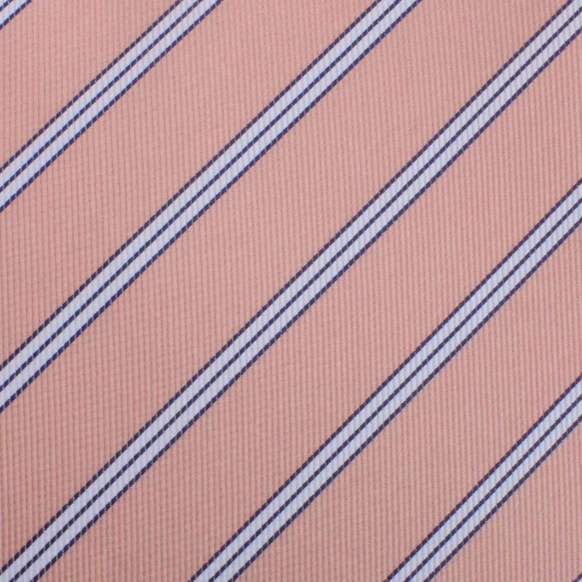 Dusty Peach Copacabana Striped Pocket Square - Image 2
