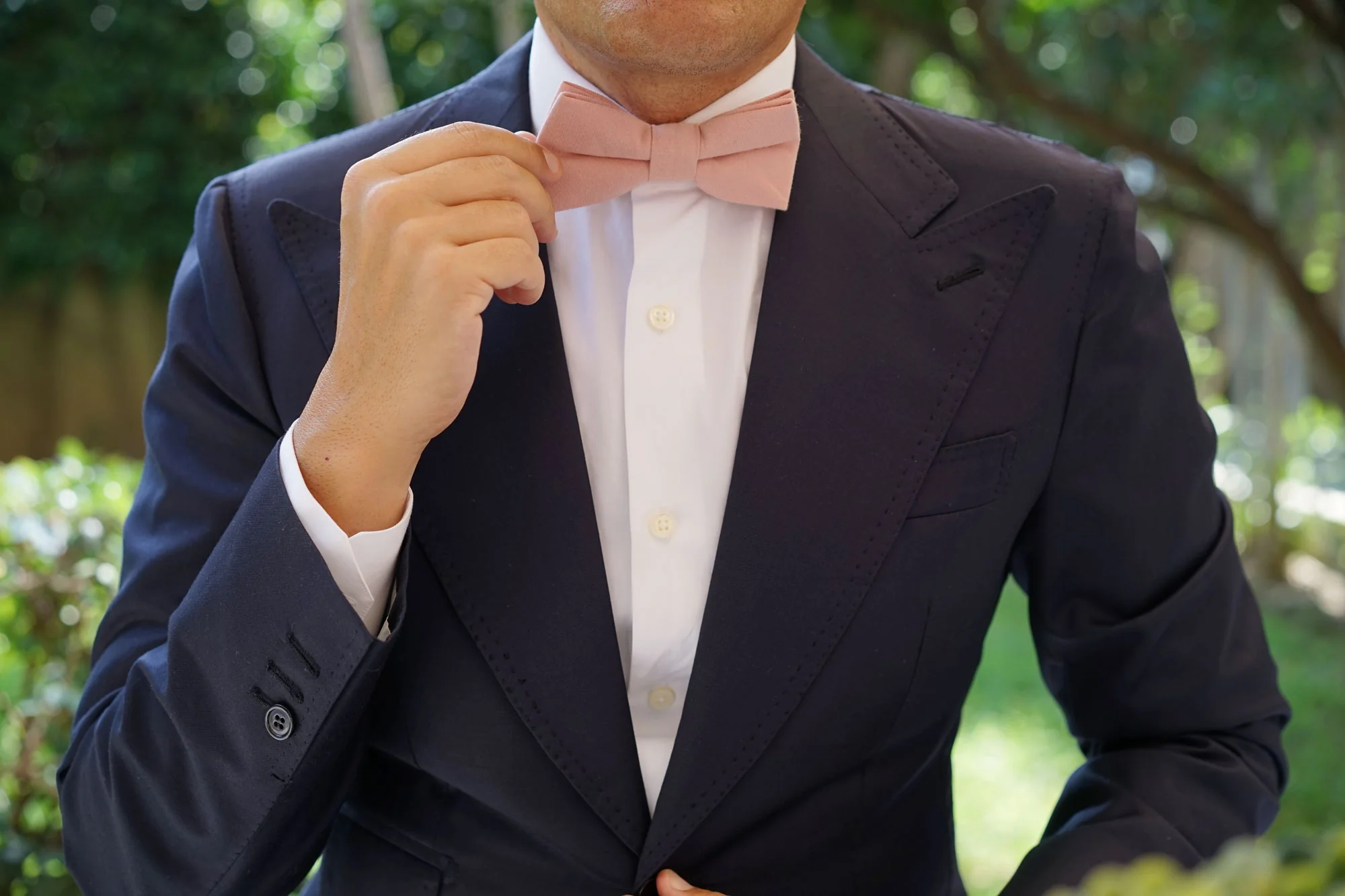 Dusty Rose Pink Bow Tie - Image 8