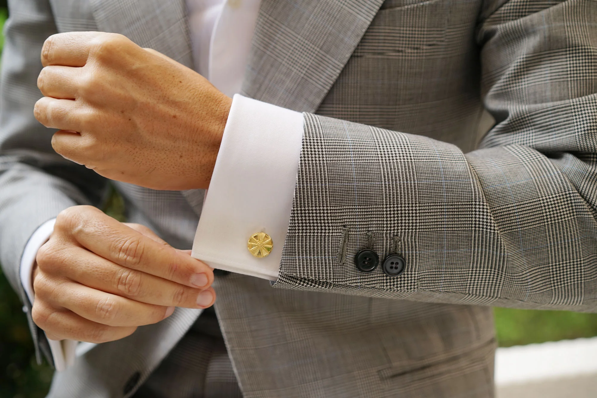Einstein Gold Cufflinks - Image 7