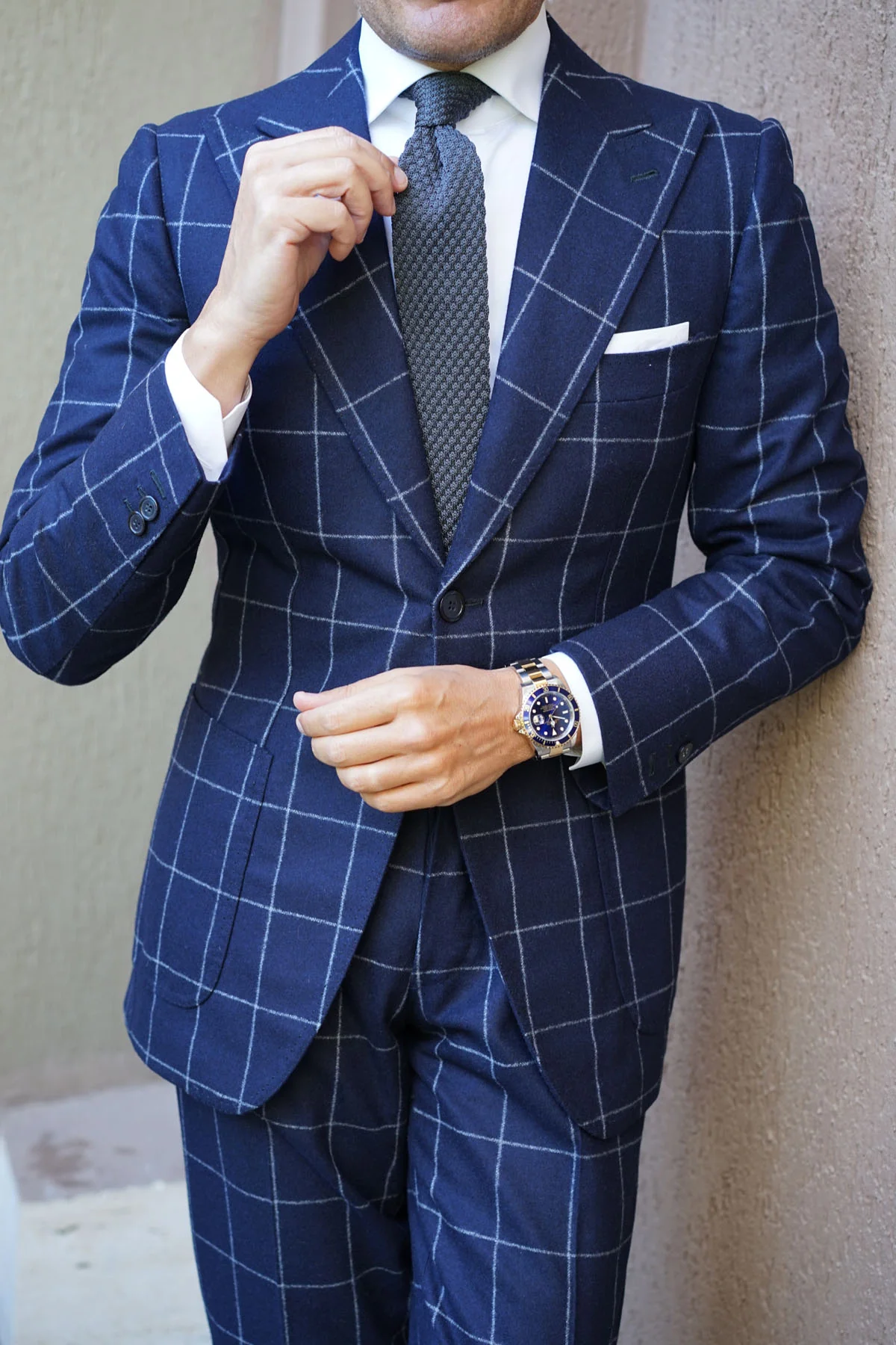 Elysian Grey Knitted Tie - Image 10