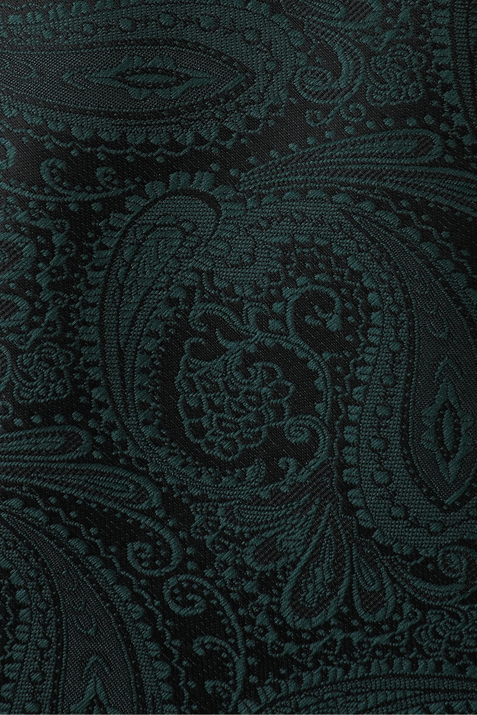 Emerald Green Paisley Kids Necktie - Image 2