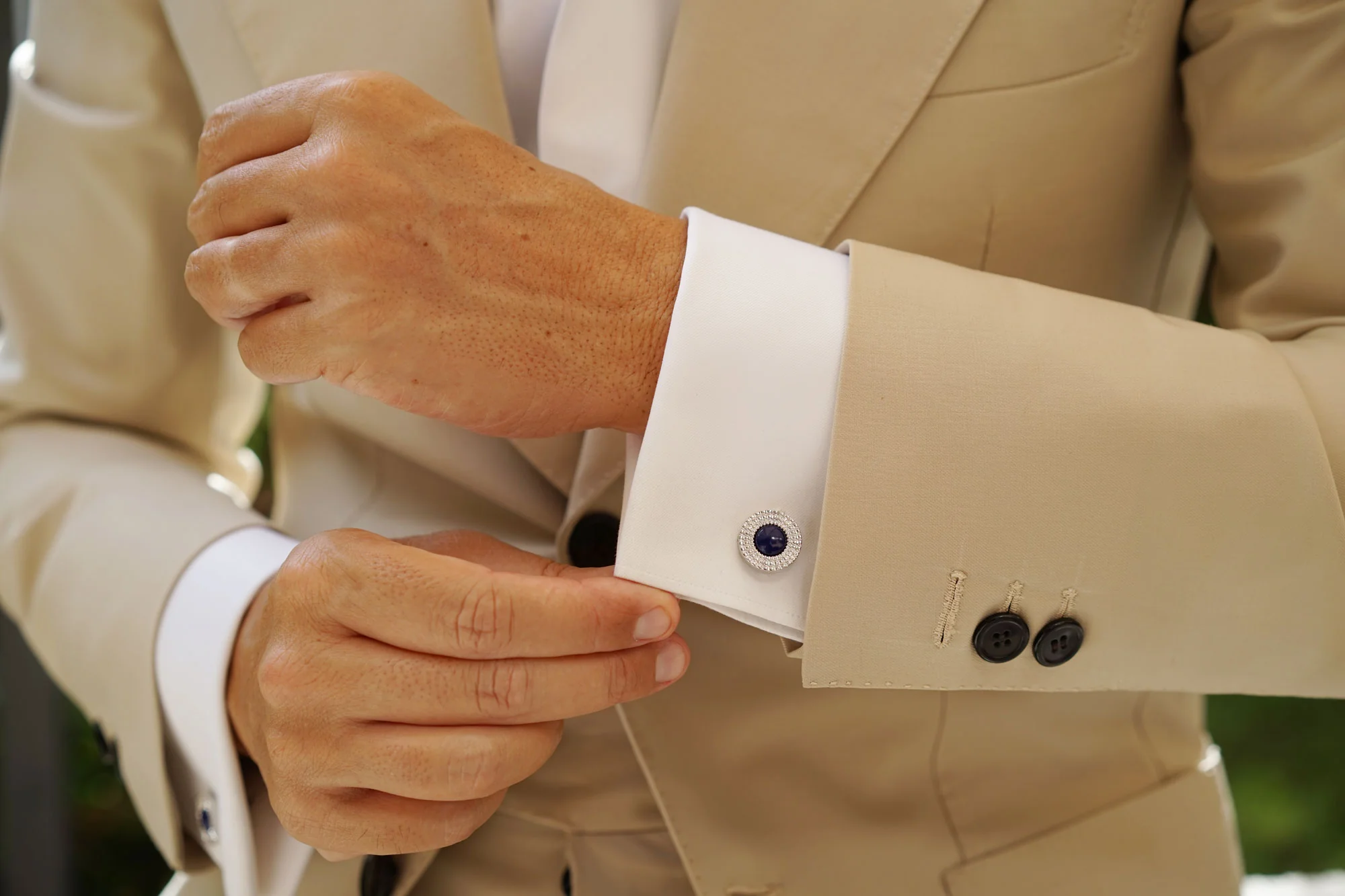 Emperor of Rome Blue Stone Cufflinks - Image 8