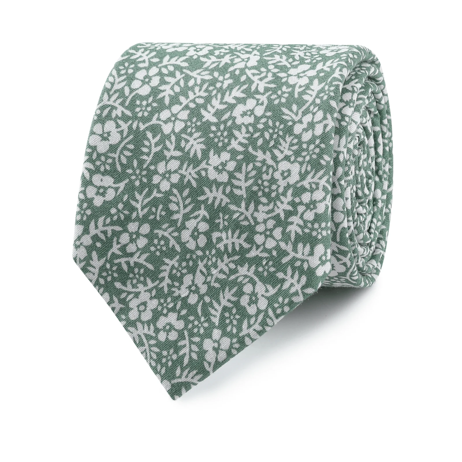 English Ivy Floral Skinny Tie - Image 2