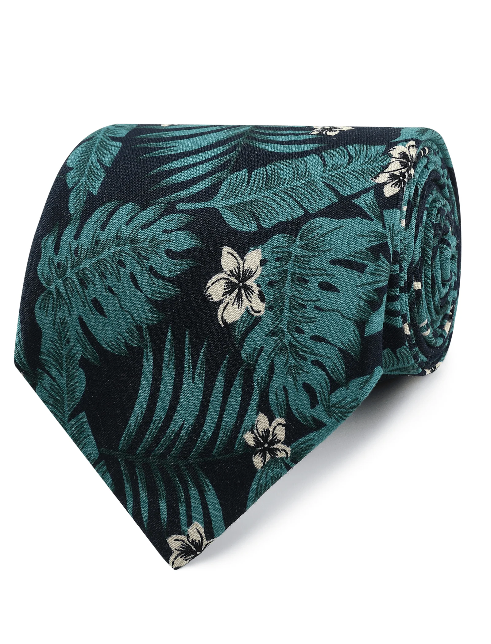 Essaouira Emerald Palm Necktie - Image 2