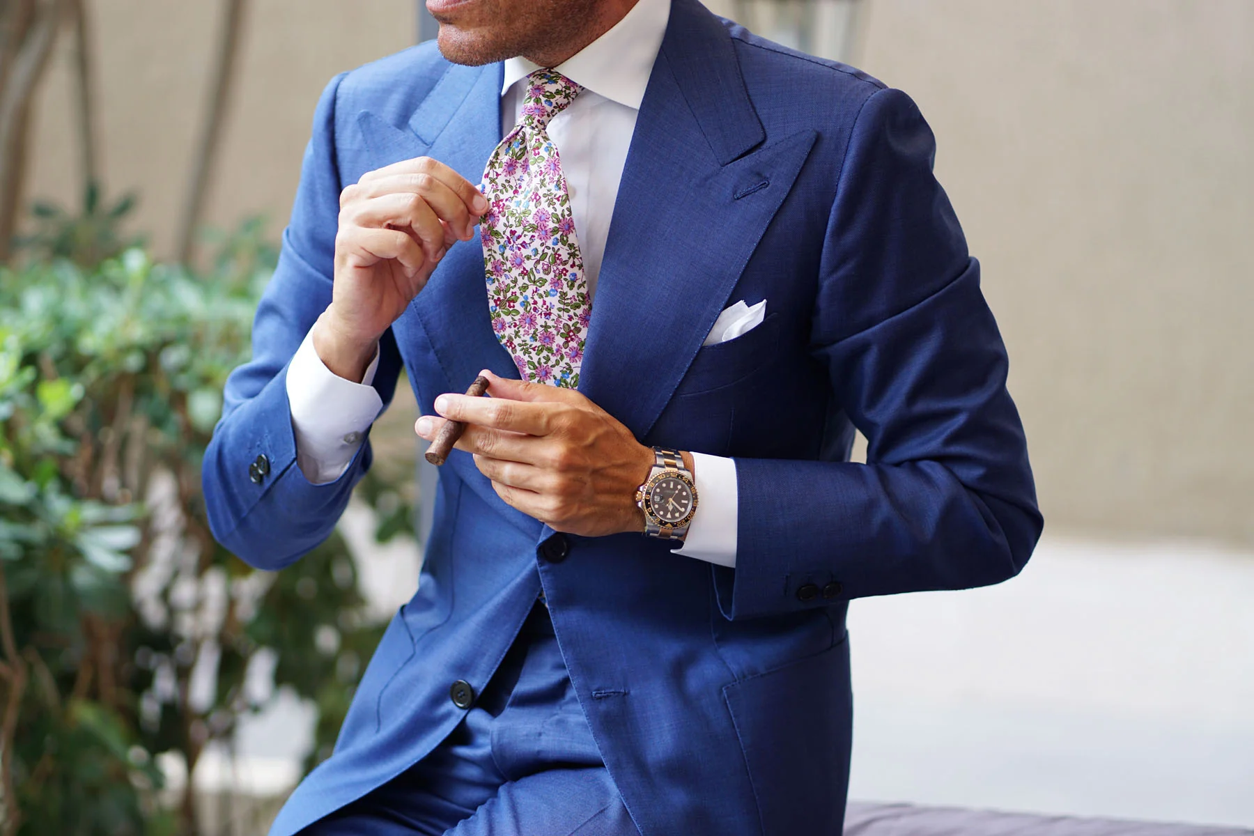 Etrangère Paradis Floral Necktie - Image 15