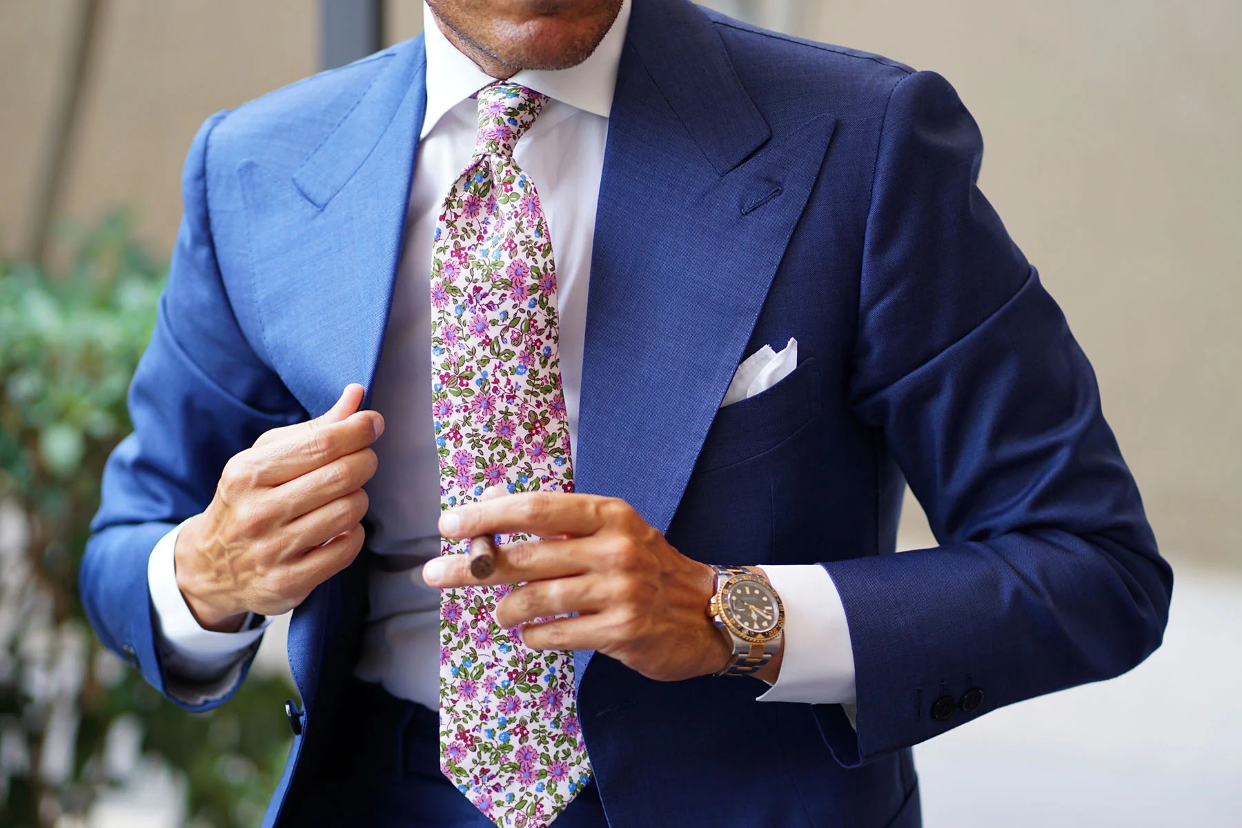 Etrangère Paradis Floral Necktie - Image 25