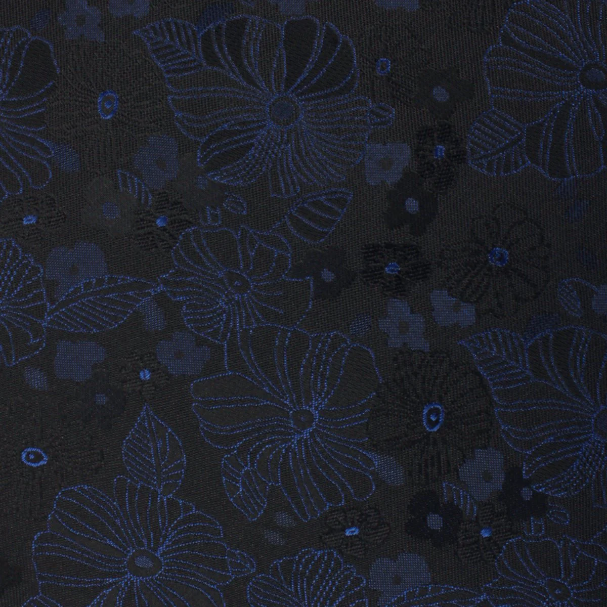 Fabric Swatch (Y005) - Asagao Midnight Blue-Black Floral - Image 2