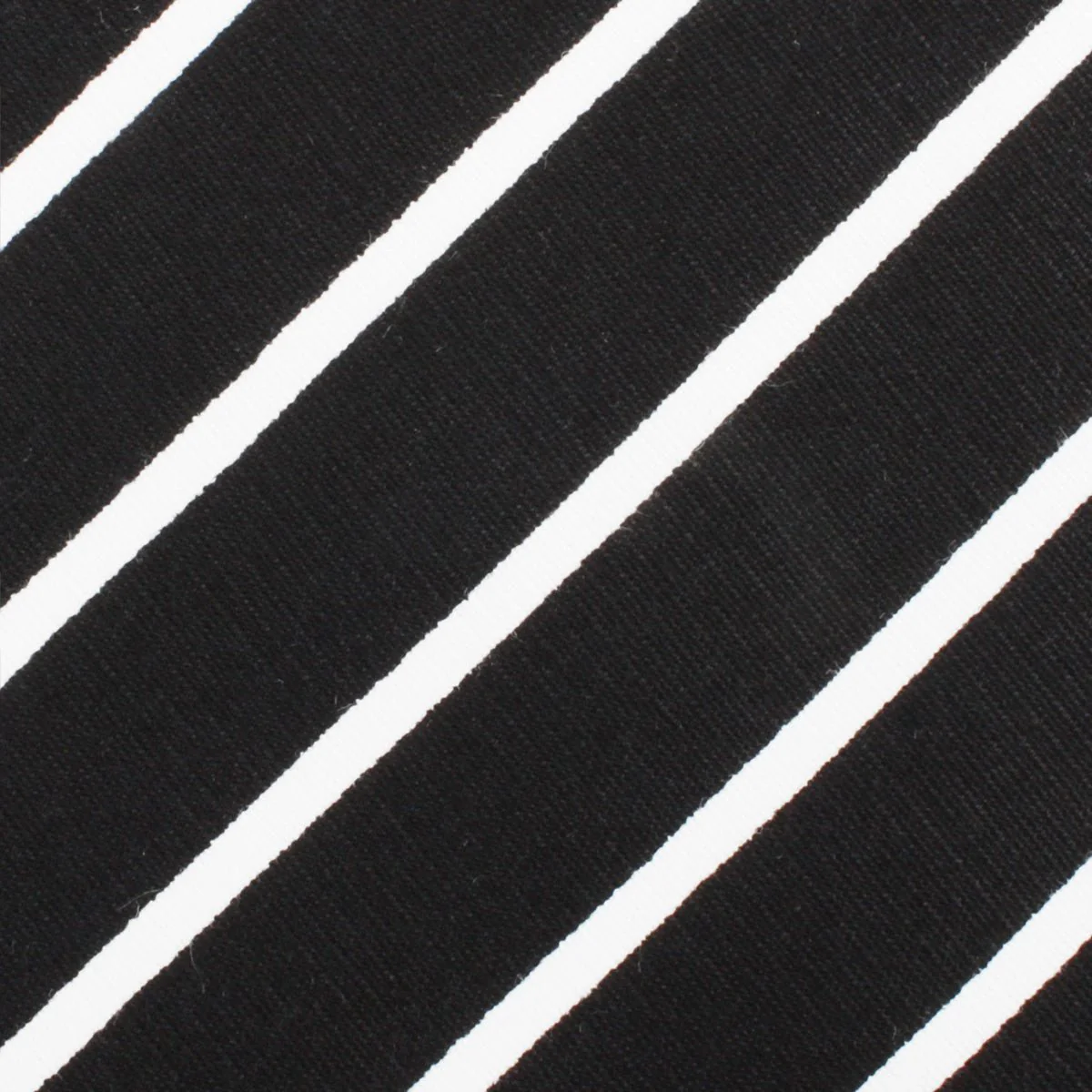 Fabric Swatch (Y314) - Onyx Black Pencil Striped Linen - Image 2