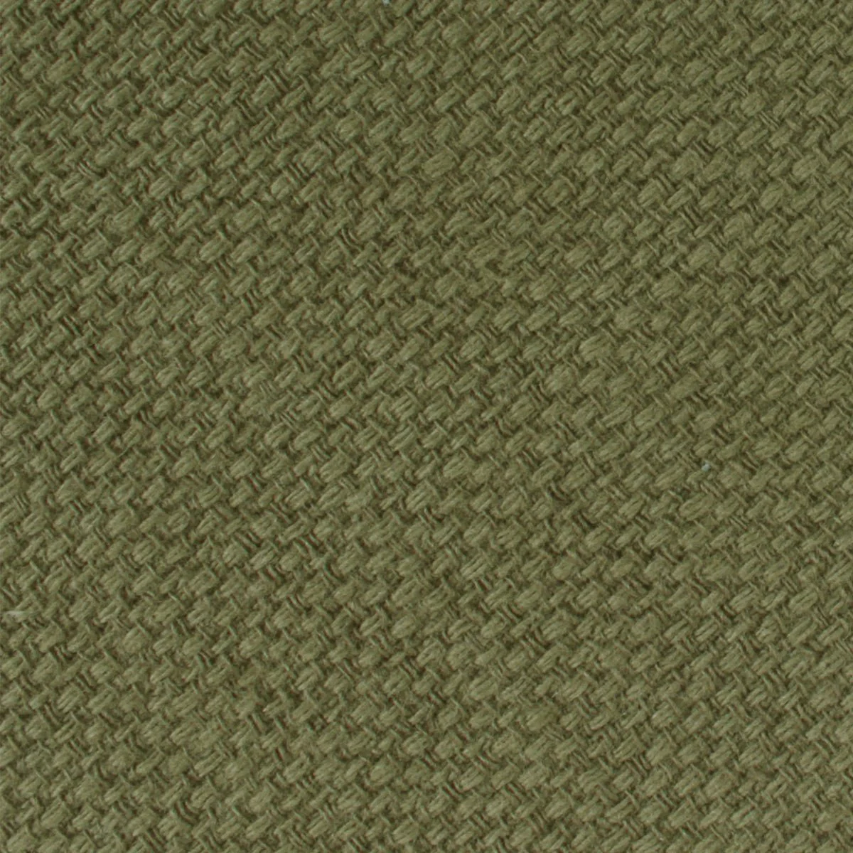 Fabric Swatch (Y336) - Olive Green Basket Weave Linen - Image 2