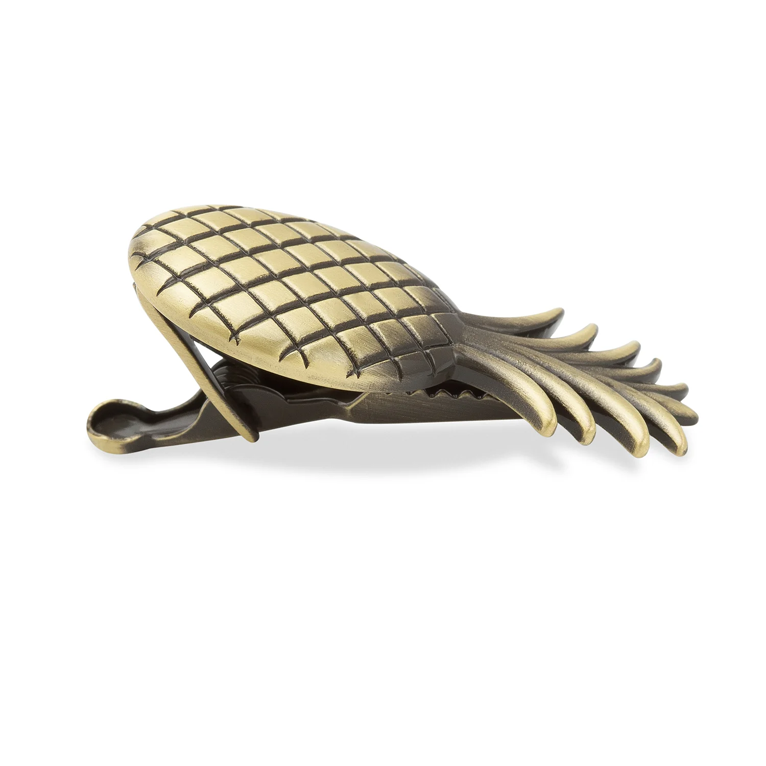 Fijian Brass Pineapple Tie Bar - Image 2
