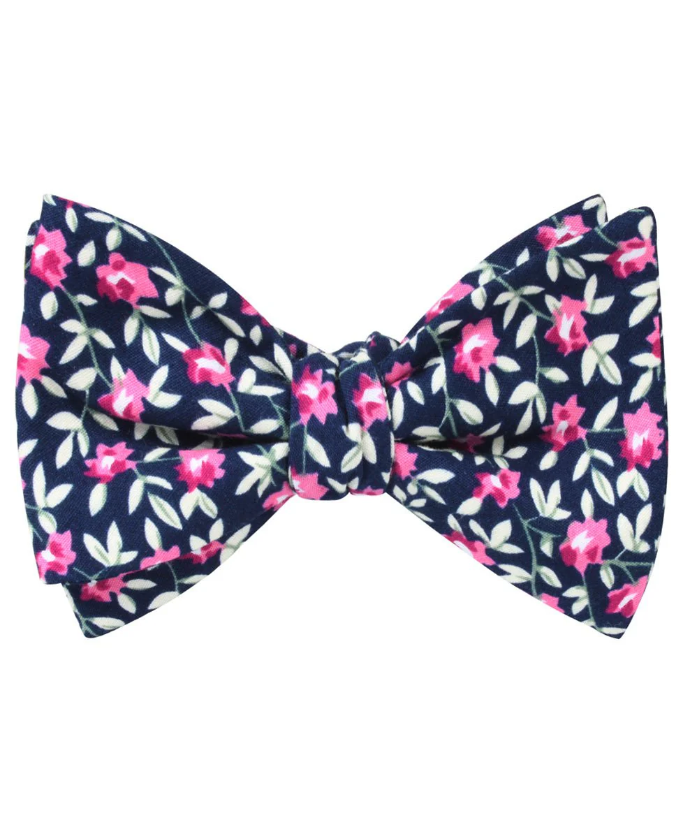 Fijian Floral Self Bow Tie - Image 2