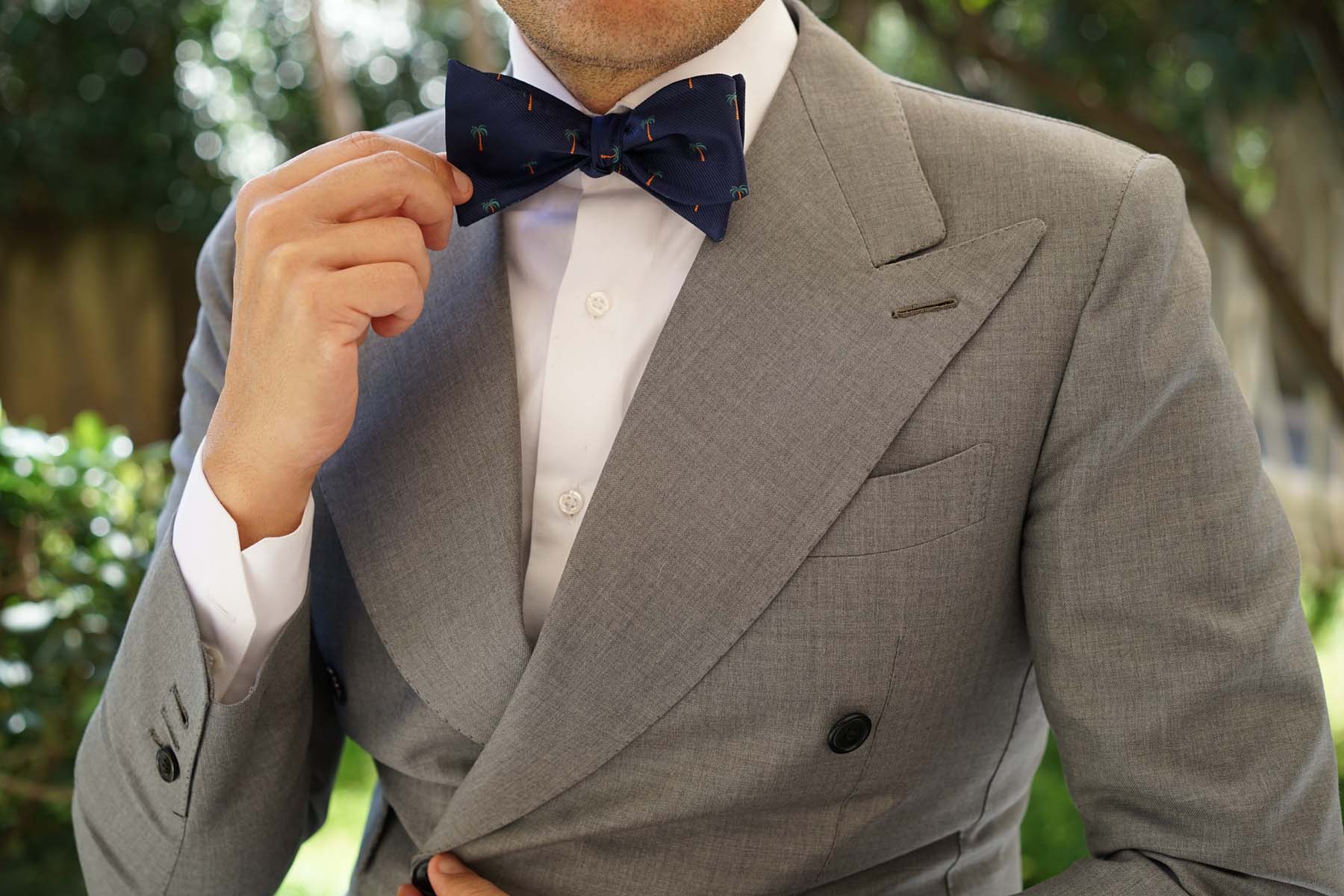 Fijian Palm Tree Self Bow Tie - Image 6