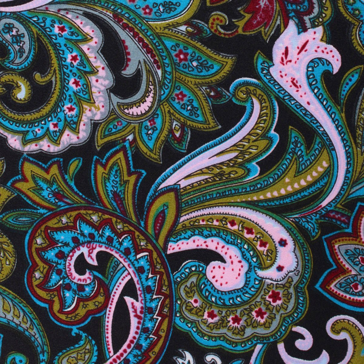 Filicudi Maroon & Green Paisley Kids Bow Tie - Image 2