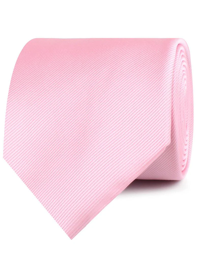 Flamingo Pink Twill Necktie - Image 2