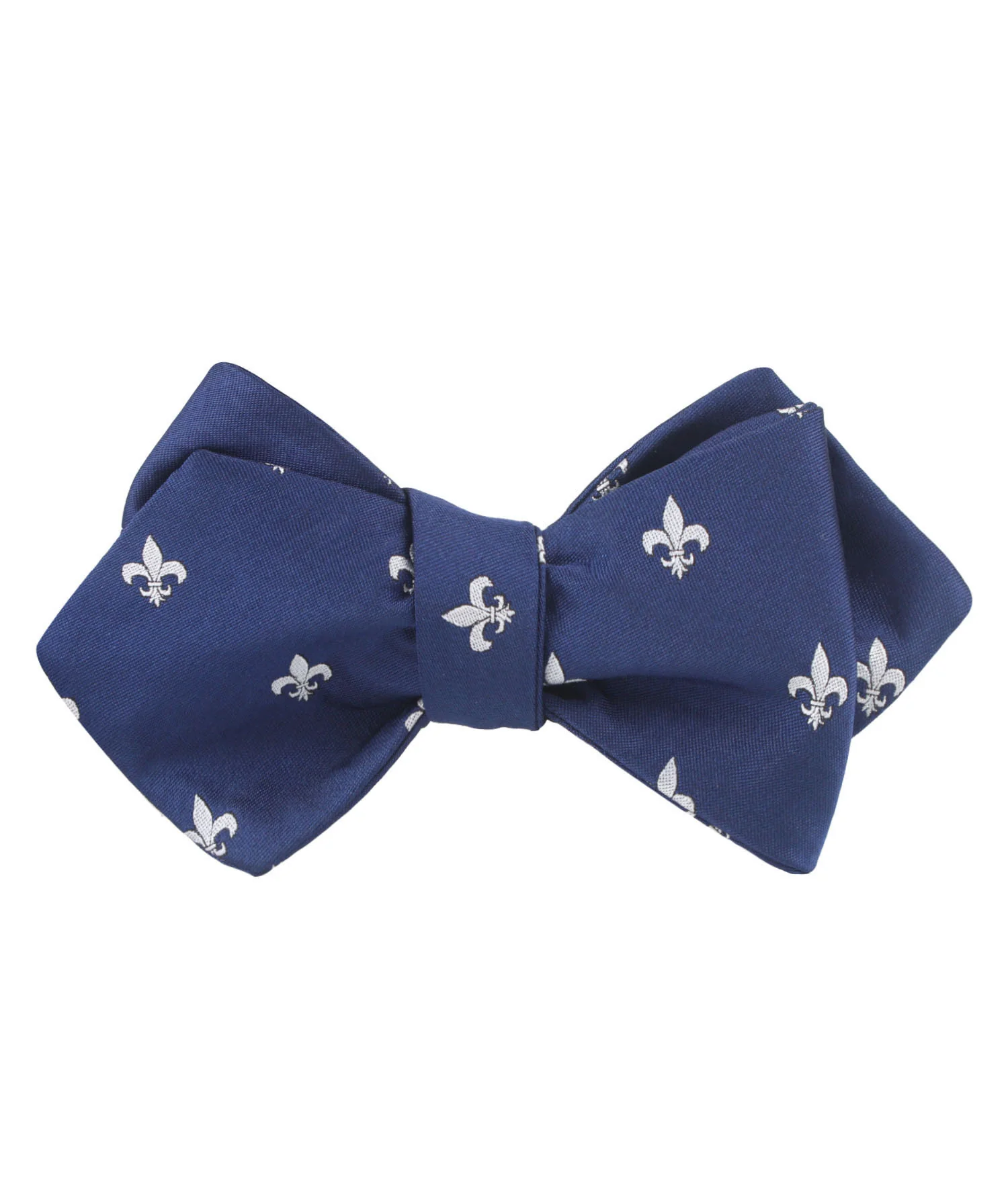 Fleur De Lis Diamond Self Bow Tie - Image 2
