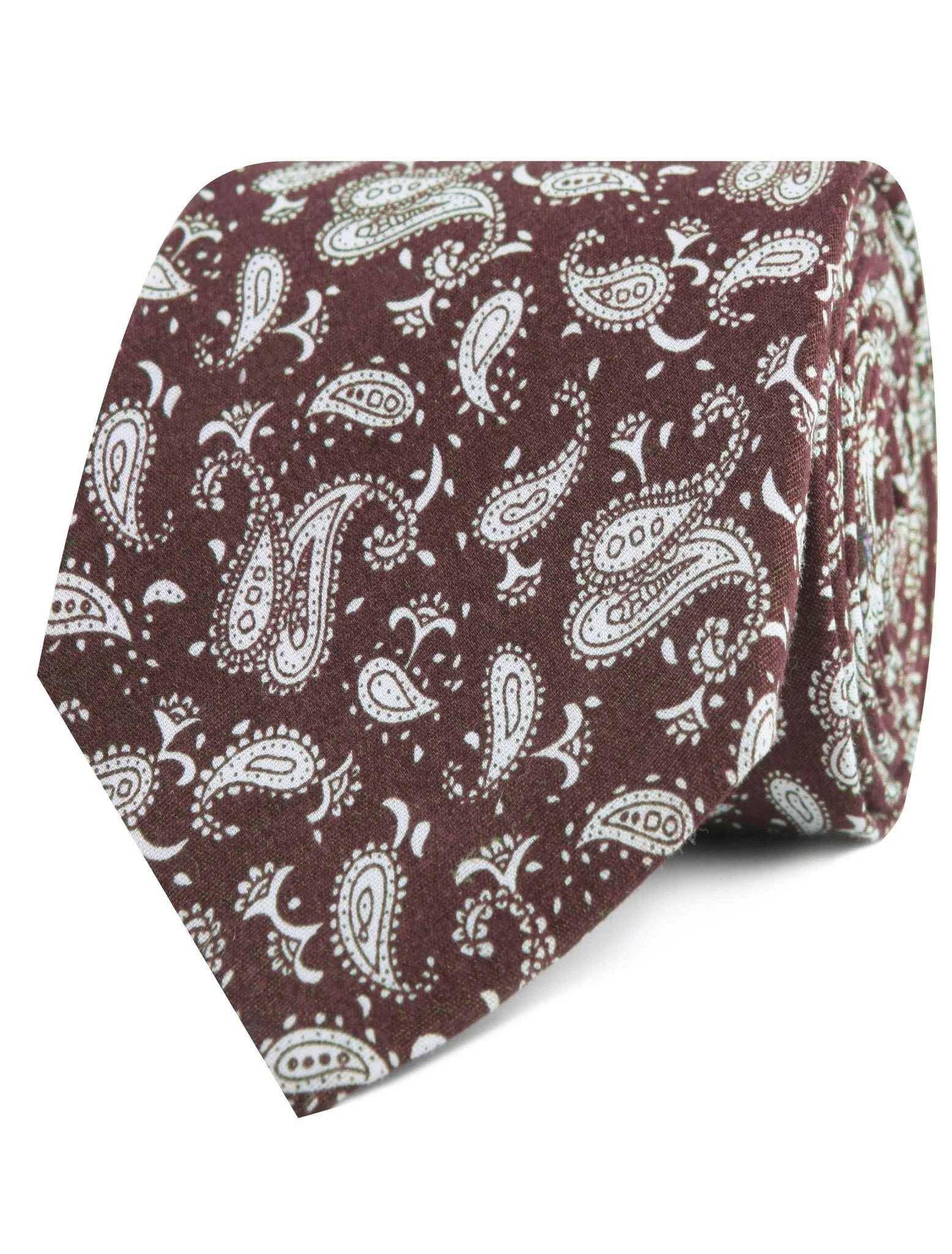 Florence Paisley Brown Tie - Image 2