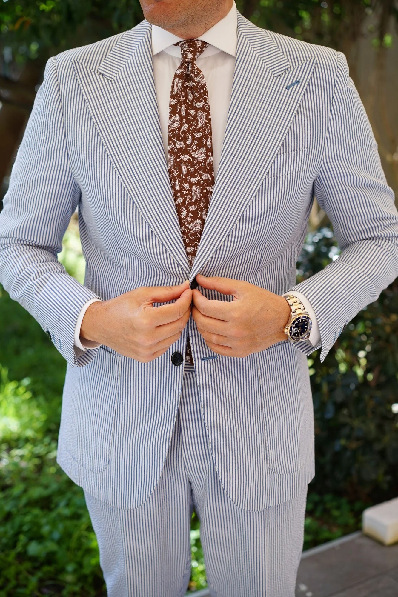 Florence Paisley Brown Tie - Image 8