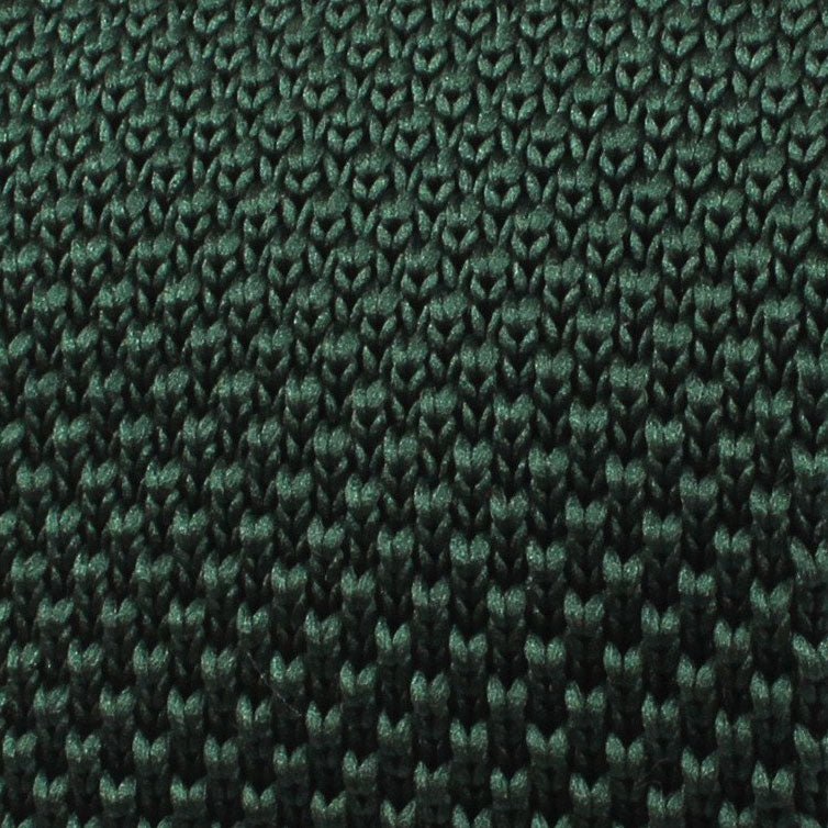 Forest Green Knitted Tie - Image 2